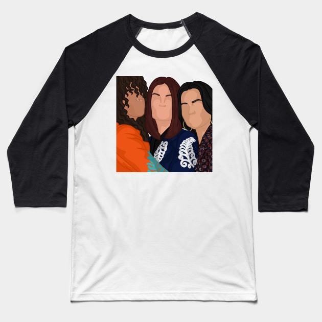 Muna Baseball T-Shirt by icantdrawfaces